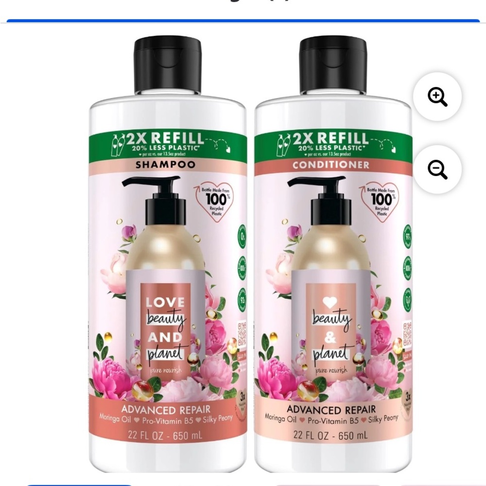 Love Beauty and Planet Advanced Repair Pink and White Family SIZES